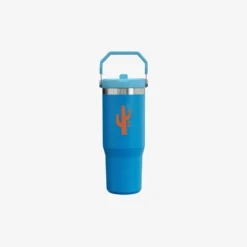 Stanley X Manor "Classic Flip Straw 30oz Tumbler" - Azure Blue / Orange