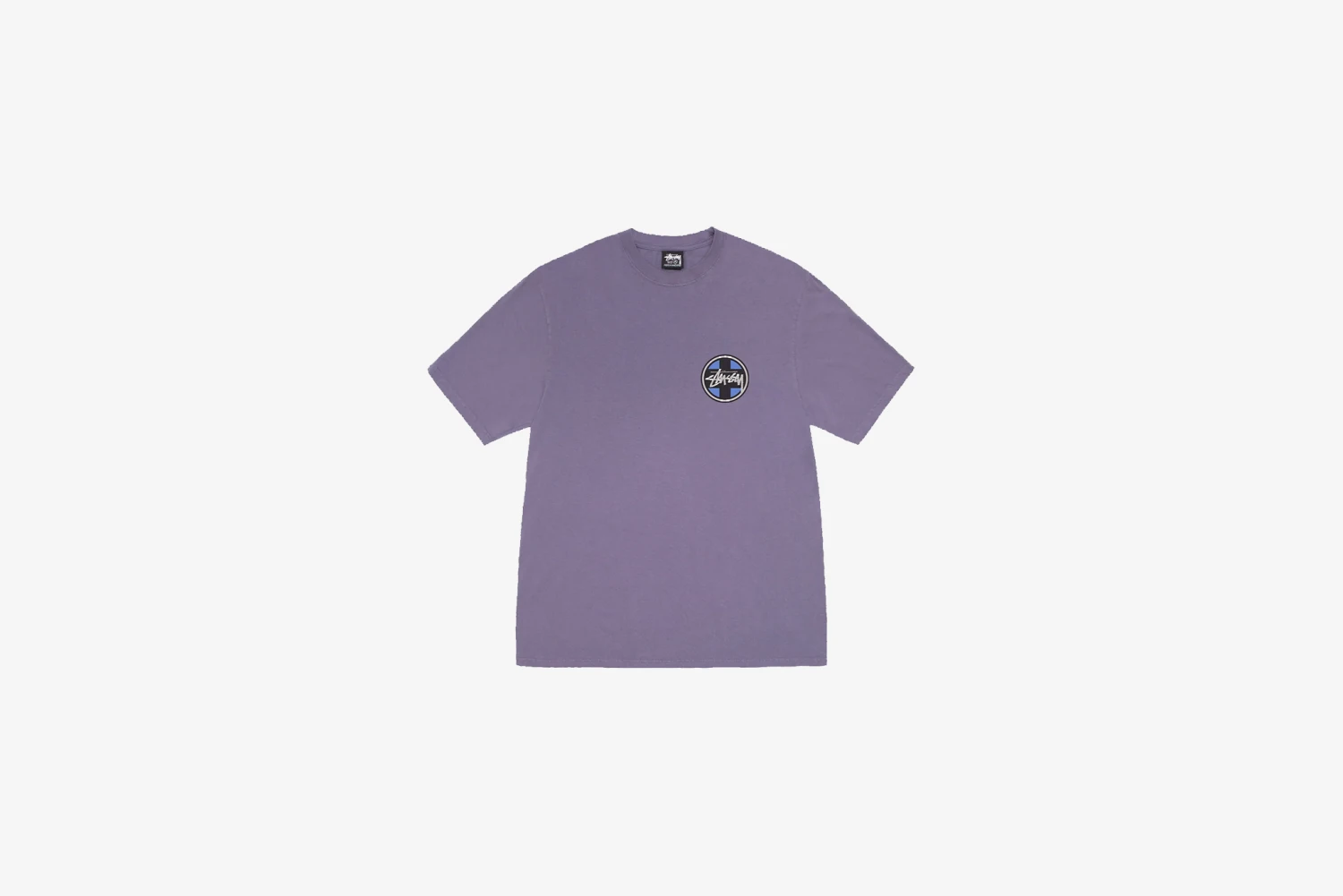 Stussy "Cross Dot Pig. Dyed Tee" M - Grape 2 Stussy "Cross Dot Pig. Dyed Tee" M - Grape - Image 2