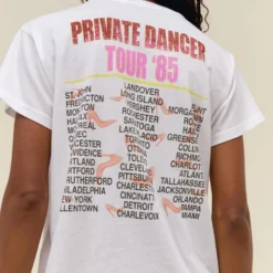 DayDreamer "Tina Turner Private Dancer Tee" W - White / Pink -Manorphx Shop T1610TIN602 TINATURNERPRIVATEDANCERSOLOTEE ECOMMCROPPED 3 1500x 701556c7 6d1b 4e9e aff4 8d98a9b823b1