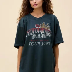 Daydreamer "The Notorious B.I.G. 'Ready To Die' Oversized Jersey" W - Vintage Black