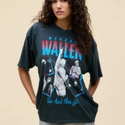 Daydreamer "Morgan Wallen 'This Ain't Over Yet' Oversized Tee" W - Vintage Black