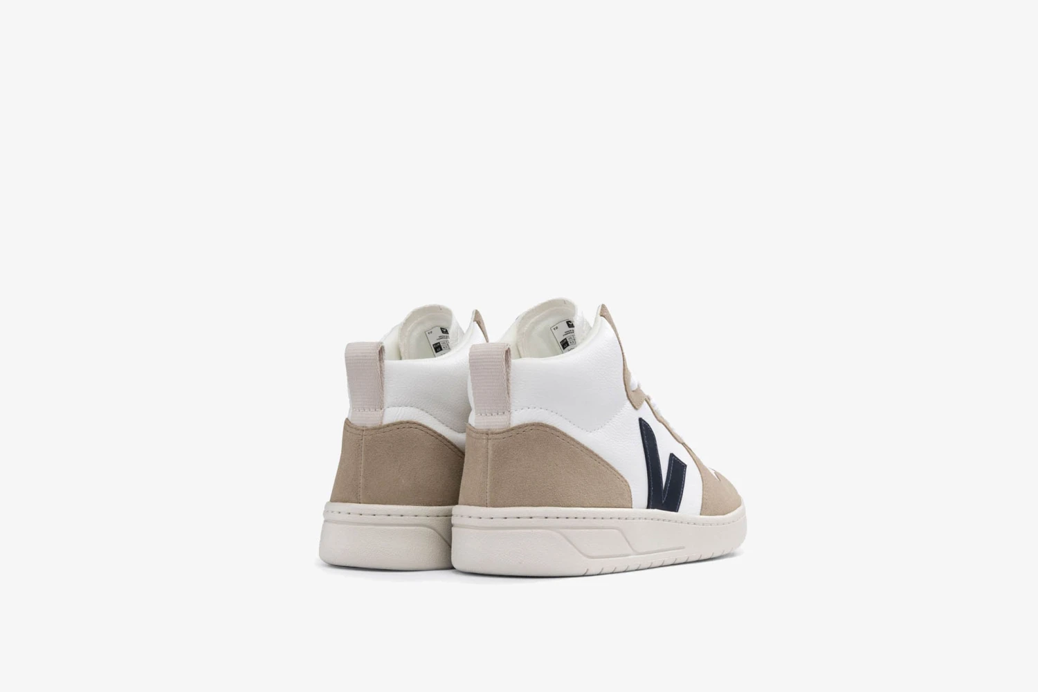 Veja "V-15 Chromefree Leather" M - Extra White / Sahara / Nautico 3 Veja "V-15 Chromefree Leather" M - Extra White / Sahara / Nautico - Image 3