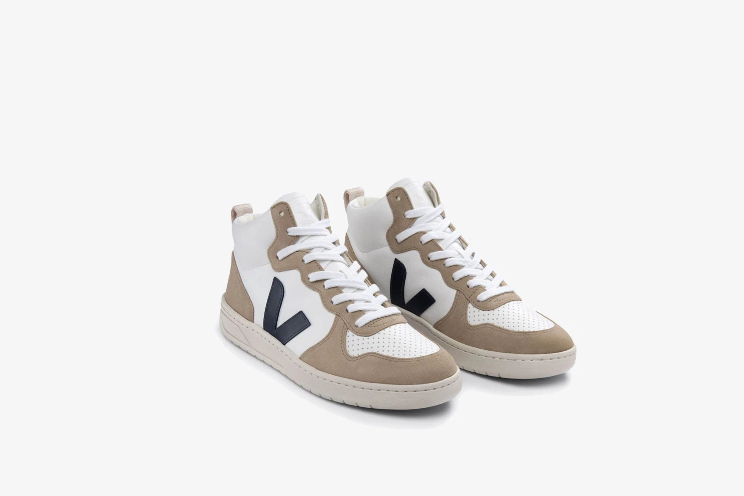 Veja "V-15 Chromefree Leather" M - Extra White / Sahara / Nautico 4 Veja "V-15 Chromefree Leather" M - Extra White / Sahara / Nautico - Image 4