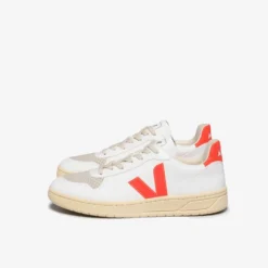 Veja "V-10 CWL" W - White / Orange