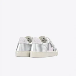 Veja "Small V-12 Chromefree Leather" K - Silver / Lassi -Manorphx Shop XV0503416C 3