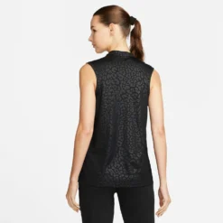 Nike "Dri-FIT Victory Animal Print Embossed Sleeveless Polo Shirt" W - Black -Manorphx Shop air pegasus at shoe 17 27ef0b7a 48cf 48c1 84dd a147cd99eb63