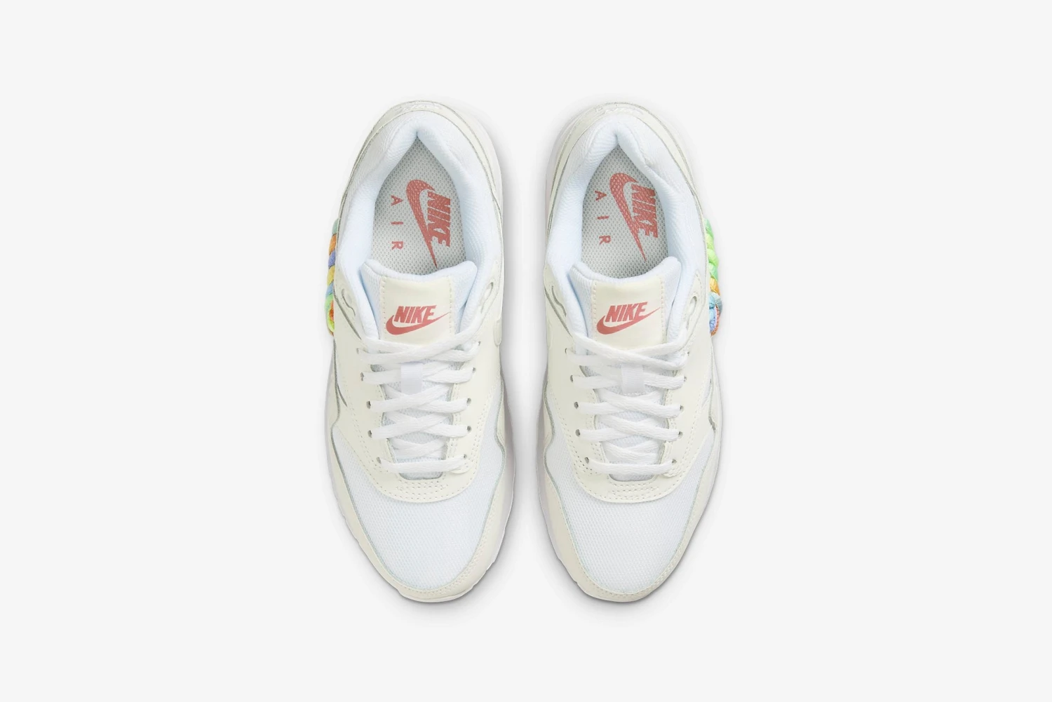 Nike "Air Max 1 SE" GS - White / Multi-Color / Summit White 4 Nike "Air Max 1 SE" GS - White / Multi-Color / Summit White - Image 4