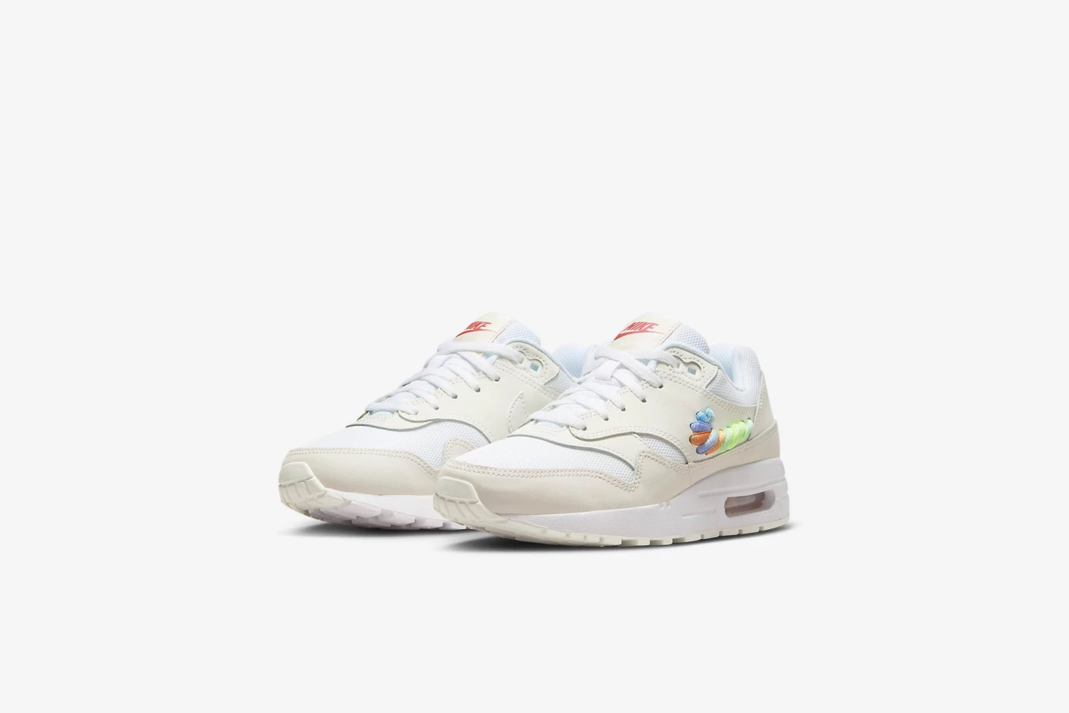 Nike "Air Max 1 SE" GS - White / Multi-Color / Summit White 5 Nike "Air Max 1 SE" GS - White / Multi-Color / Summit White - Image 5