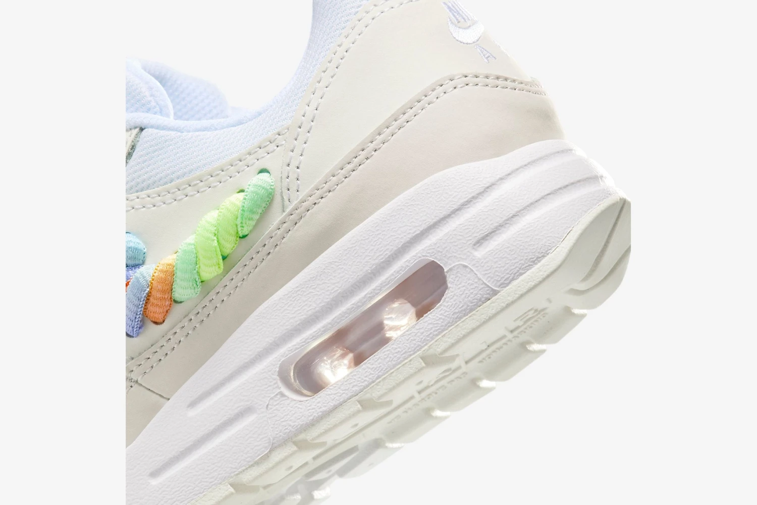 Nike "Air Max 1 SE" GS - White / Multi-Color / Summit White 8 Nike "Air Max 1 SE" GS - White / Multi-Color / Summit White - Image 8