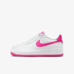 Nike "Air Force 1" GS - White/ Laser Fuchsia