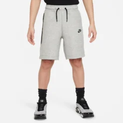 Nike "Nike Sportswear Tech Fleece Big Kids Shorts'" K - Dark Heather Grey