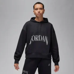 Jordan "Brooklyn Fleece Pullover Hoodie" W - Black / Sail