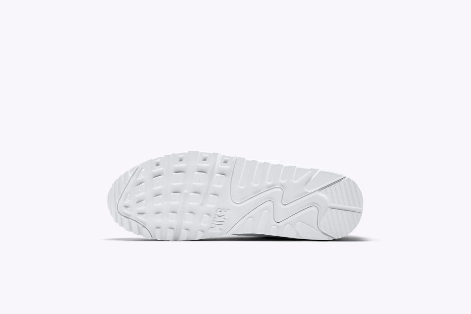 Nike "Air Max 90" M - White / White-Wolf Grey 3 Nike "Air Max 90" M - White / White-Wolf Grey - Image 3