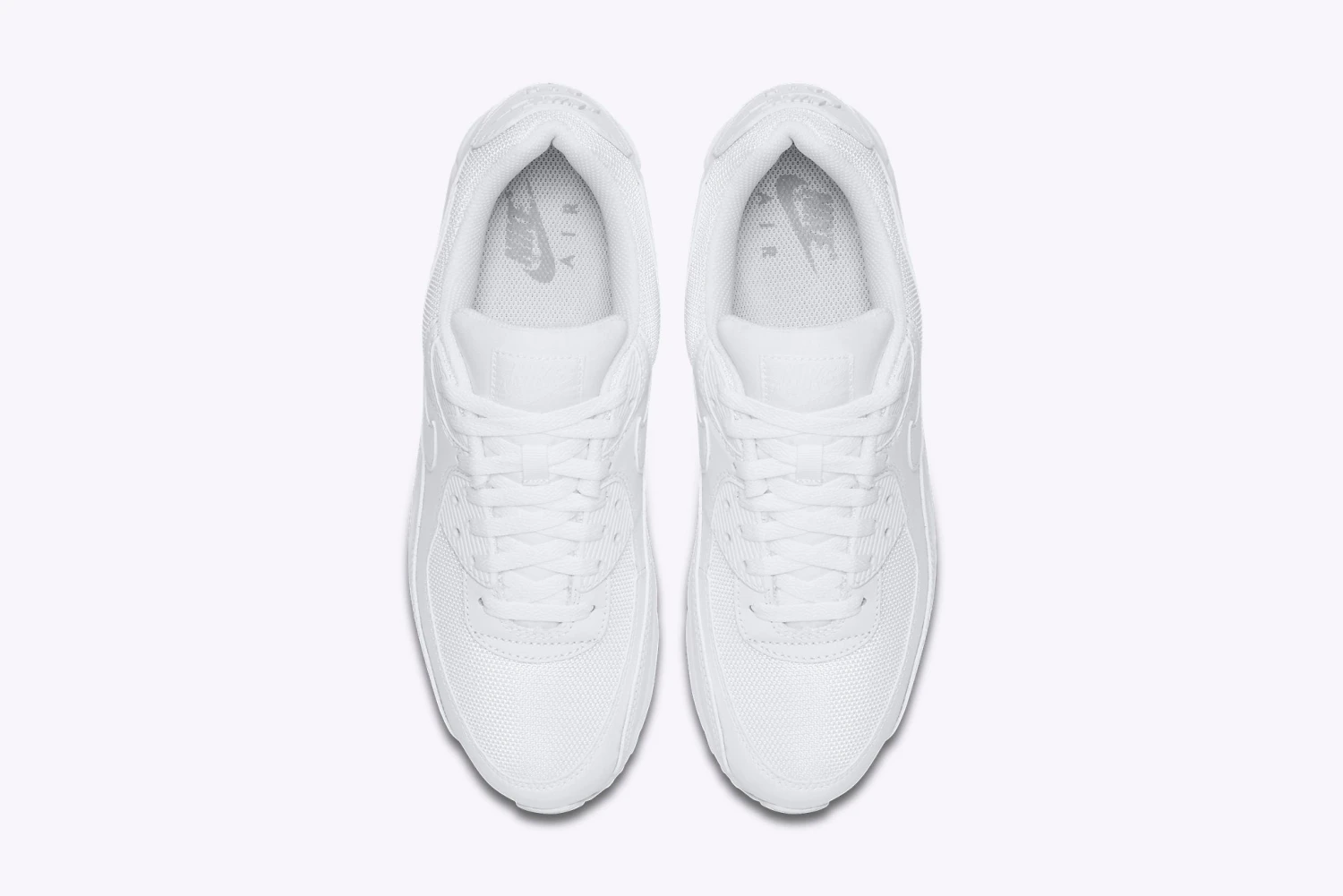 Nike "Air Max 90" M - White / White-Wolf Grey 4 Nike "Air Max 90" M - White / White-Wolf Grey - Image 4