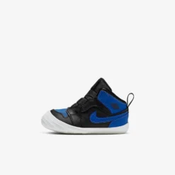 Air Jordan "Retro 1 Crib Bootie" TD - Black / Royal Blue / White