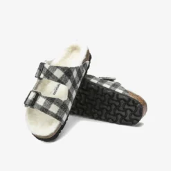 Birkenstock "Arizona Rivet" W - Plaid White (Narrow Fit)