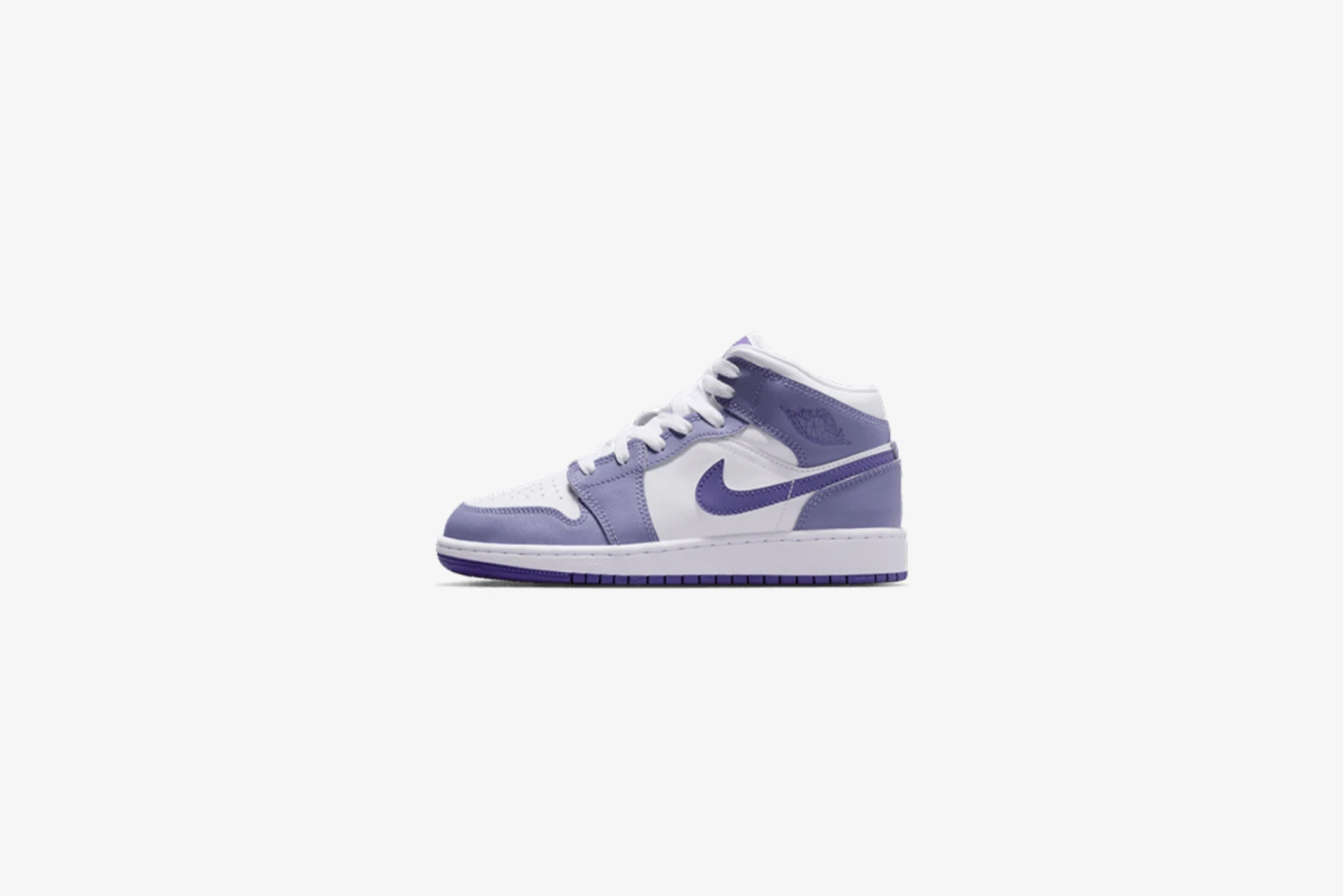Air Jordan "1 Mid" GS - Dusty Amethyst / Court Purple 1 Air Jordan "1 Mid" GS - Dusty Amethyst / Court Purple
