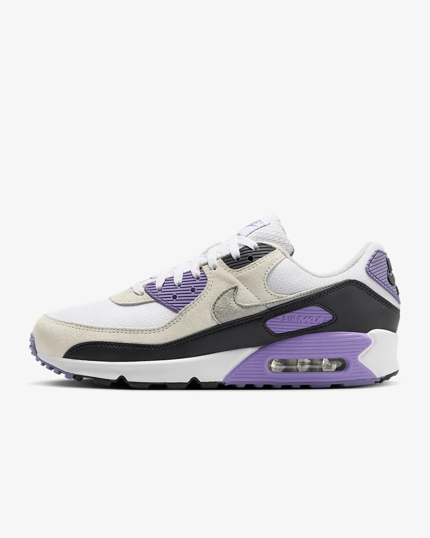 Nike "Air Max 90" M - White / Light Smoke Grey / Dusty Amethyst 1 Nike "Air Max 90" M - White / Light Smoke Grey / Dusty Amethyst