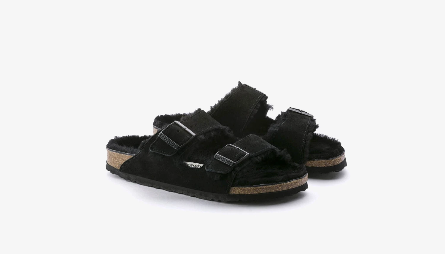 Birkenstock "Arizona Fur" M - Black 3 Birkenstock "Arizona Fur" M - Black - Image 3