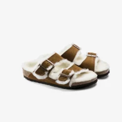 Birkenstock "Arizona Sherling" K - Mink (Narrow Fit) 5 Birkenstock "Arizona Sherling" K - Mink (Narrow Fit) -Manorphx Shop arizona fur mink kids pair