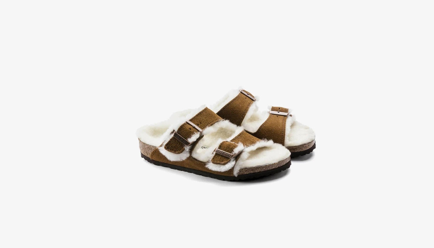 Birkenstock "Arizona Sherling" K - Mink (Narrow Fit) 3 Birkenstock "Arizona Sherling" K - Mink (Narrow Fit) - Image 3