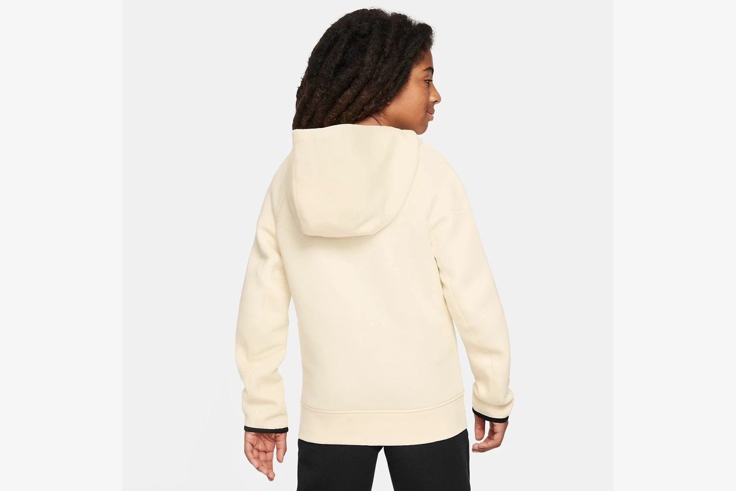Nike "Nike Sportswear Tech Fleece Big Kids'" K - Coconut Milk / Black 2 Nike "Nike Sportswear Tech Fleece Big Kids'" K - Coconut Milk / Black - Image 2