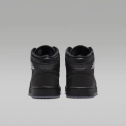 Air Jordan "1 Mid SE" GS - Black / Black / White / Wolf Grey 6 Air Jordan "1 Mid SE" GS - Black / Black / White / Wolf Grey -Manorphx Shop blackmid12