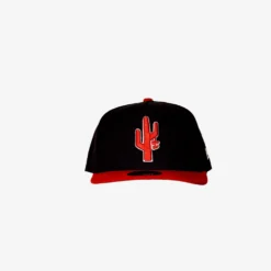 Manor X New Era "Hang Time" 9FIFTY A-Frame Snapback - Black / Red