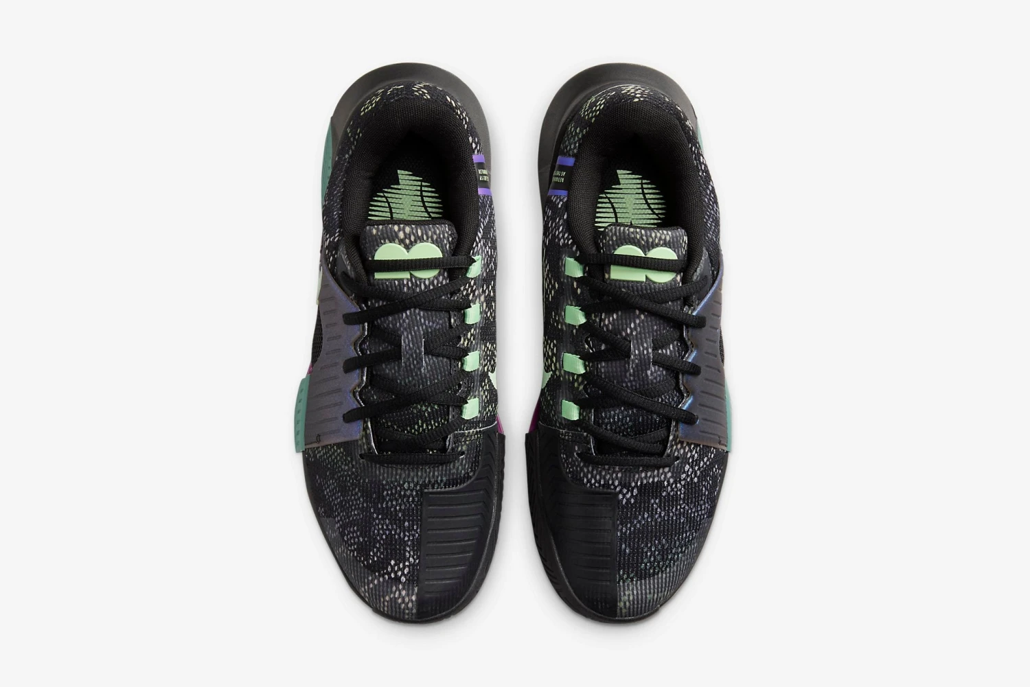 Nike "Zoom GP Challenge 1 Osaka HC" W - Black / Vapor Green / Multi-color 4 Nike "Zoom GP Challenge 1 Osaka HC" W - Black / Vapor Green / Multi-color - Image 4