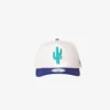 Manor X New Era "Hang Time" 9FIFTY A-Frame Snapback - White / Purple / Teal