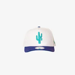 Manor X New Era "Hang Time" 9FIFTY A-Frame Snapback - White / Purple / Teal