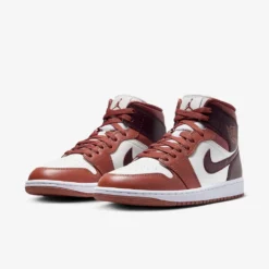 Air Jordan "1 Mid" W - Dusty Peach / Night Maroon / Sail -Manorphx Shop e 8958996b e817 4c5b 93ba bed349bb43ee