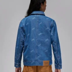 Jordan "Flight Heritage Denim Jacket" M - Blue Grey -Manorphx Shop jordan flight heritage mens denim jacket ZQ9h5p 2