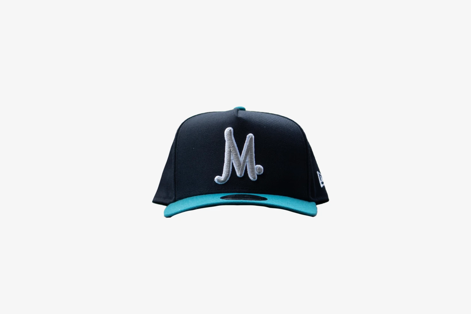 Manor X New Era "M" 9FIFTY A-Frame Snapback - Navy / Turquoise 1 Manor X New Era "M" 9FIFTY A-Frame Snapback - Navy / Turquoise