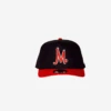 Manor X New Era "M" 9FIFTY A-Frame Snapback - Black / Red
