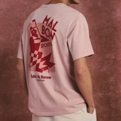 Malbon " Sportiva Tee" M - Rose -Manorphx Shop malbon tee rose