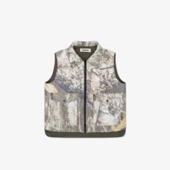 Metalwood Studio "Poly Filled Reversible Vest" - Fatigue Green
