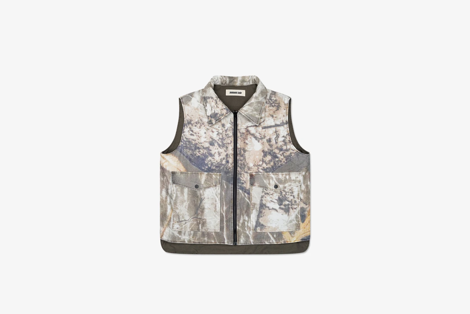 Metalwood Studio "Poly Filled Reversible Vest" - Fatigue Green 1 Metalwood Studio "Poly Filled Reversible Vest" - Fatigue Green