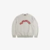Metalwood Studio "Jumbled Crewneck Sweatshirt" M - Oatmeal / Red