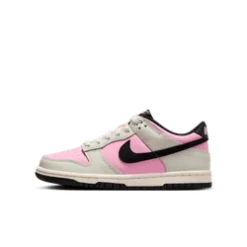 Nike "Dunk Low" GS - Pink Rise / Black / Light Orewood Brown