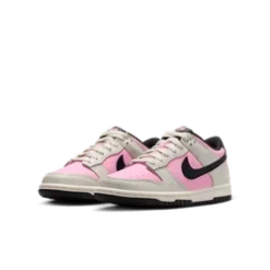 Nike "Dunk Low" GS - Pink Rise / Black / Light Orewood Brown -Manorphx Shop pinkrise1