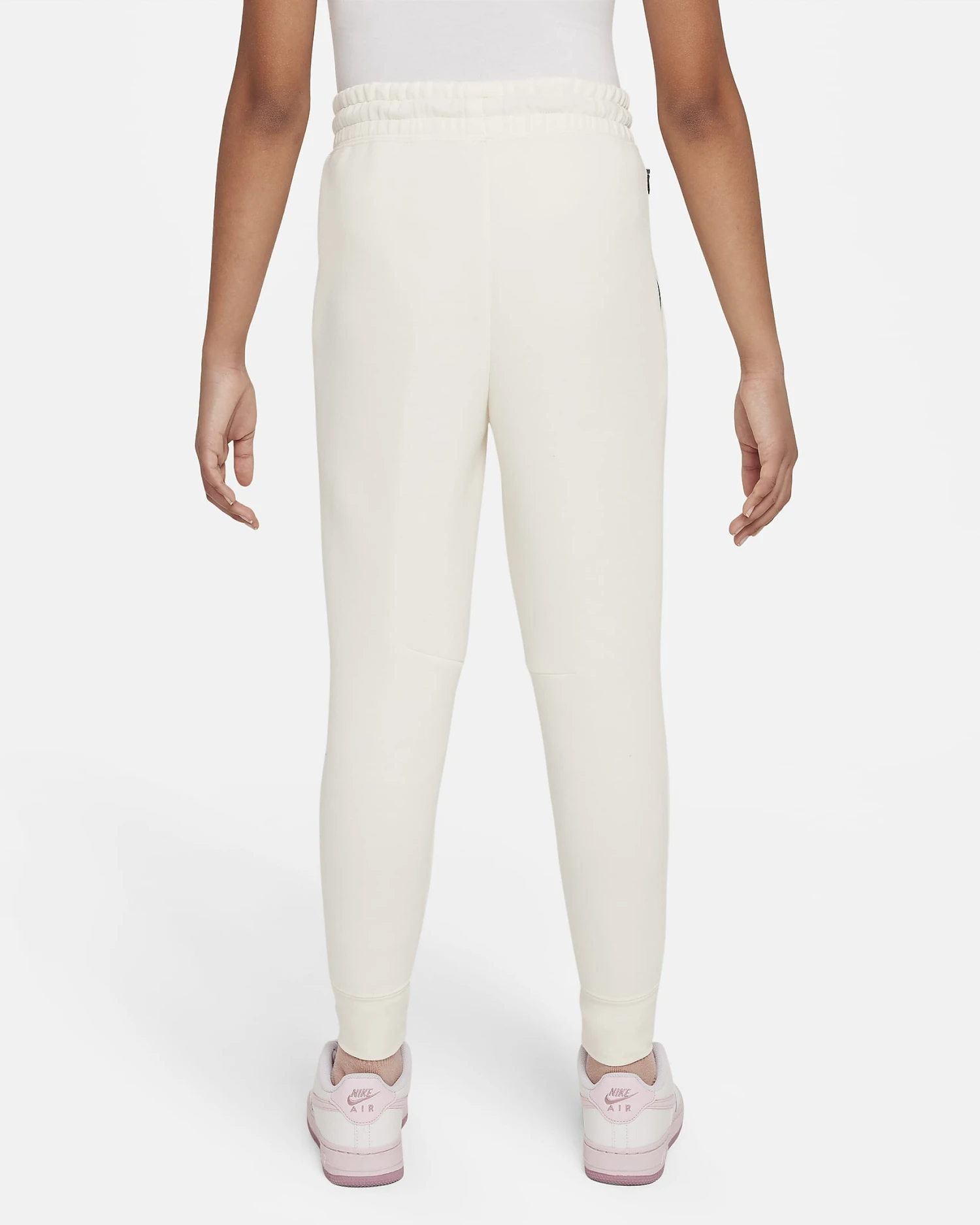 Nike "Sportswear Tech Fleece Big Kids' (Girls') Joggers" K - Pale Ivory / Black 2 Nike "Sportswear Tech Fleece Big Kids' (Girls') Joggers" K - Pale Ivory / Black - Image 2