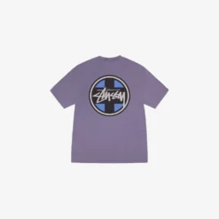 Stussy "Cross Dot Pig. Dyed Tee" M - Grape