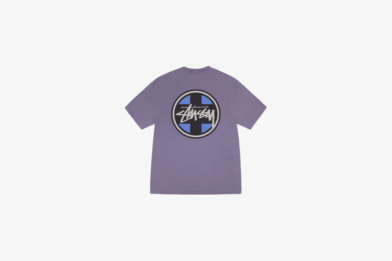 Stussy "Cross Dot Pig. Dyed Tee" M - Grape 1 Stussy "Cross Dot Pig. Dyed Tee" M - Grape