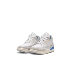 Air Jordan "3 Retro" TD - Summit White / Hydrogen Blue -Manorphx Shop td3.3